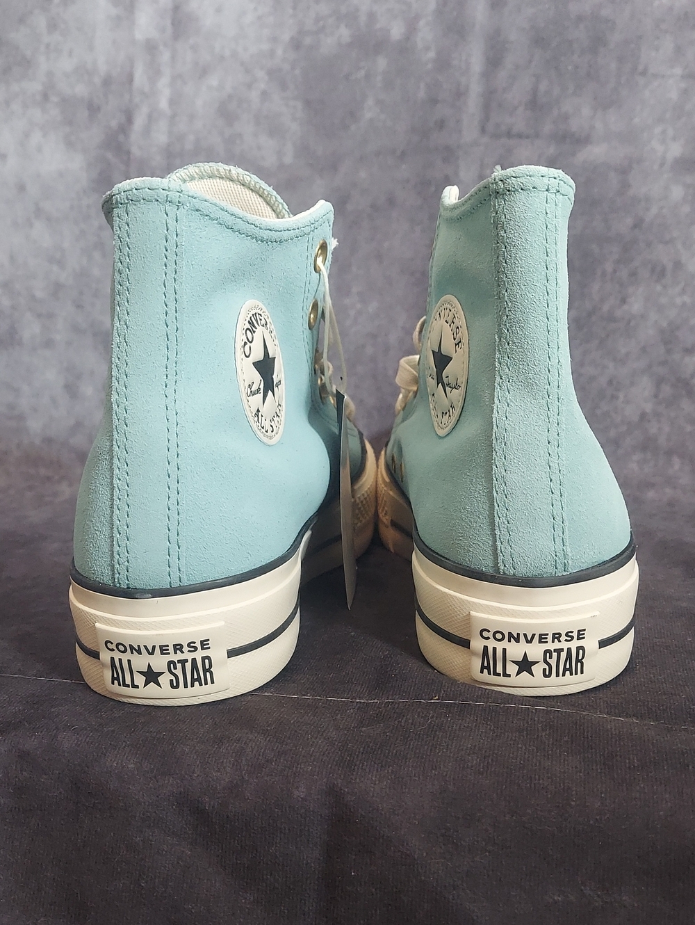 Converse Chuck Taylor All Star Lift Suede Platform Highs - Vernal Pool - Size 9 - Picture 4 of 8